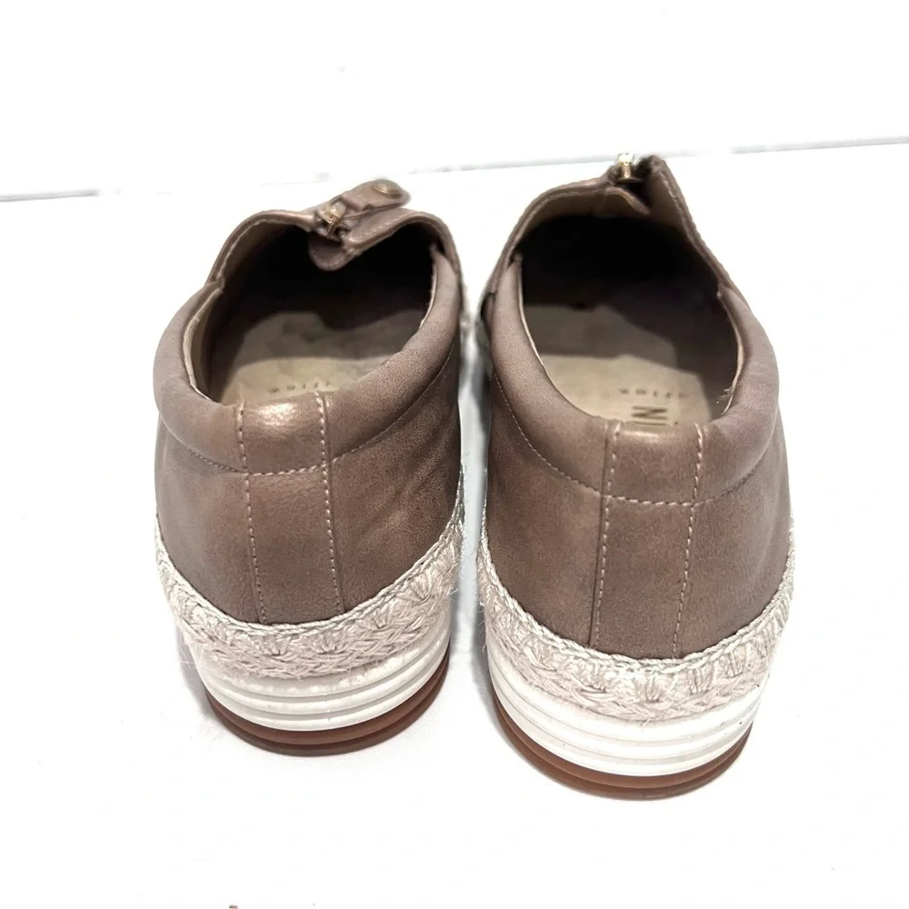 Anne Klein‎ Brown Espadrille Slip-Ons 7.5